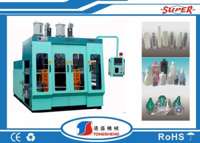 China 100ML HDPE Blow Moulding Machine Green / Yellow Color 70MM Screw Diameter for sale