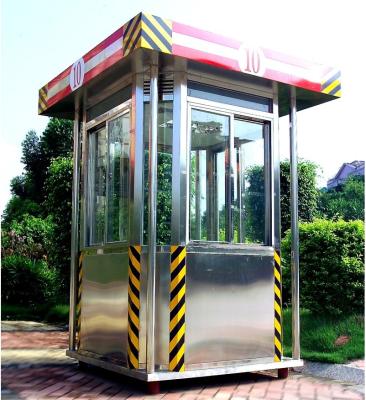 China Exterior Parking Security Guard Booths House Of Stainless Steel for sale