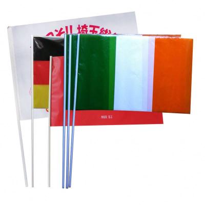 China Health Care Institutes Outdoor Sports Encourage Flag Polyester Fabric Tajikistan Hand Held Flag for sale