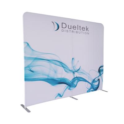 China Indoor and Outdoor Advertising 10Ft Curved Custom Printing Collapsible Folding Display Wall Banner for sale