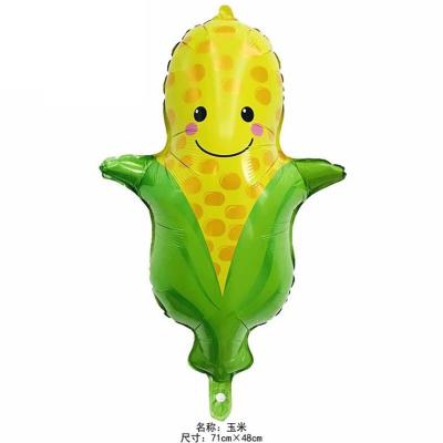 China Children's Cartoon Toy Carrot Corn Balloon Vegetable and Fruit Shape Balloon Birthday Party Children's Cartoon for sale