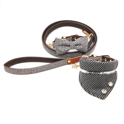 China Wholesale High Quality China Supplier Reflective Cotton Dog Collar And Leash Set For Family for sale