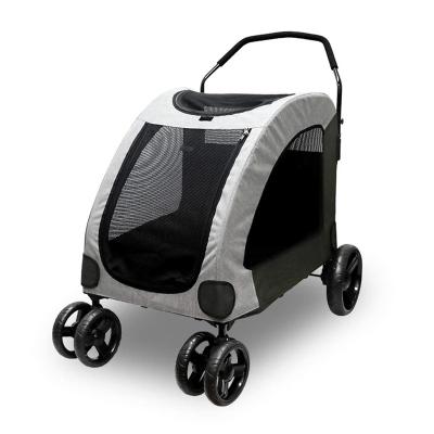 China Sustainable Convenient Direct Selling Oxford+Metal Pet Cart Carrier For Dogs for sale