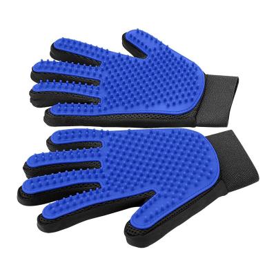 China Custom Viable Silicone Pet Hair Remover Gloves Pet Grooming Grooming Glove Deshedding Brush Glove for sale