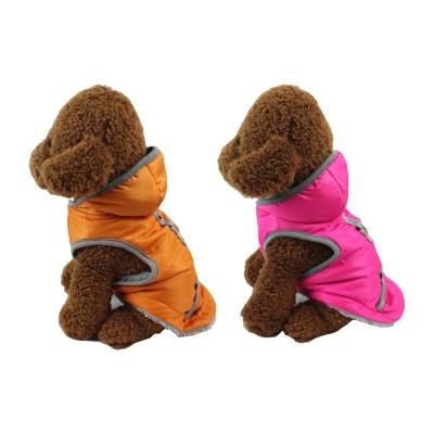 China Wholesale Sustainable Pet Winter Cotton Vest Hooded Pet Clothes for sale