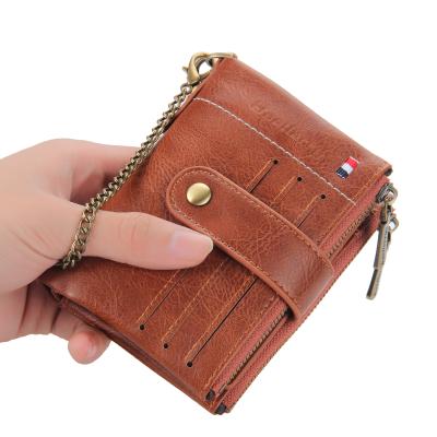 China Wish waterproof Dropshipping from Amazon Ebay with simple PU card holder men's card holder side push button zipper stylish leather wallet men's shorts for sale