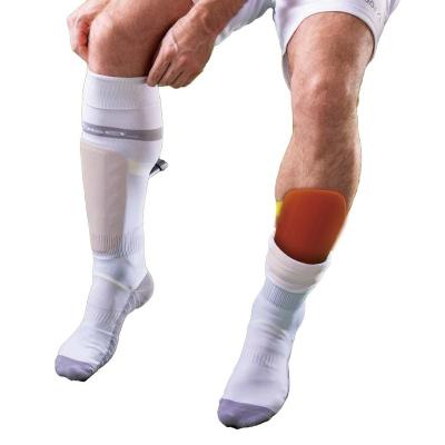 China Eco-friendly Wholesale Custom Sports protector Soccer Wear Sublimation Football Protection Non-newtonian fluids Shin Pads for sale