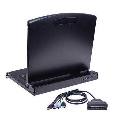 China Module Design Monitor 1080p Resolution 17 Inch HDMI High Definition Single Port LCD KVM Console for sale