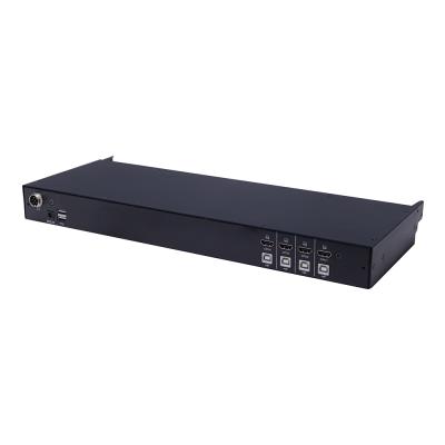 China Left Inch HDMI Single-Rail LCD KVM Console 4 Module Design 17 Professional Module Design for sale