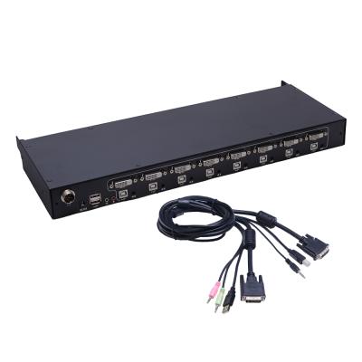 China LCD KVM Switch Interface 8 Ports DVI Resolution 1920* 1080@60HZ Screen 1080p Resolution 19 Inch Low Price for sale