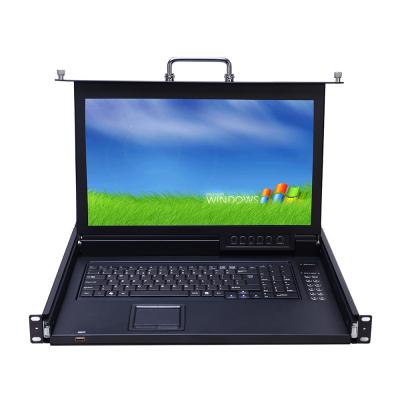 China Module Design Design New 17 Inch Monitor USB PS2 Mouse Interface VGA LCD KVM Single Left Console Switch for sale