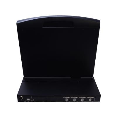 China 1080p IP Single-rail 17 inch 1080P Resolution DVI Optional LCD KVM Switch for sale