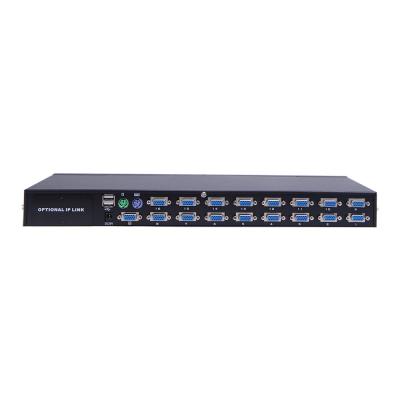 China Only Factory Sale 1920* 1200@60HZ Standard Resolution VGA Rackmount 16 Port KVM Switches for sale