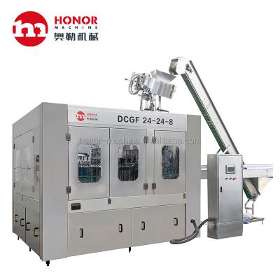 Κίνα Carbonated Food Drink CO2 Beverage Filling Machine For Soft Water Soda Drink Pack Machine προς πώληση