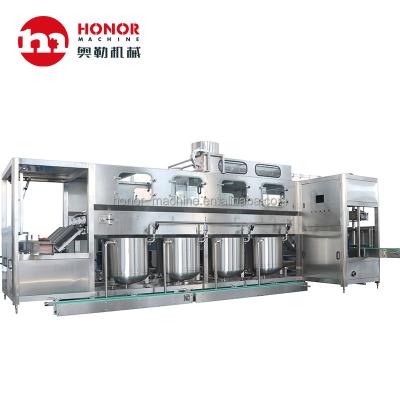 China Automatic Food PE/PP 5 Gallon Water Filling Machine/Pure Bucket Water Washing Packaging Machinery for sale