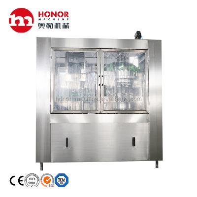 China Food Honor Machine Low Budget Linear Separate Box Rinsing Filling Sealing Machine for sale