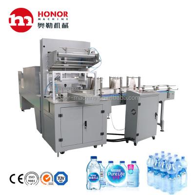 China Full Automatic Food PE Film Shrink Wrapping Wrapping Machine With Shrink Heating Tunnel Te koop