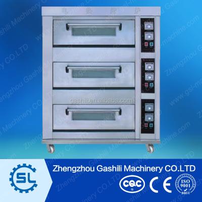 China Hotel factory price 3 layers gas type bread/biscuit oven for sale for sale