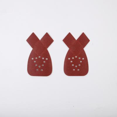 China Alunimium Oxide Rabbit Ears Aluminum Oxide 4 Hole Sanding Disc For Polishing for sale