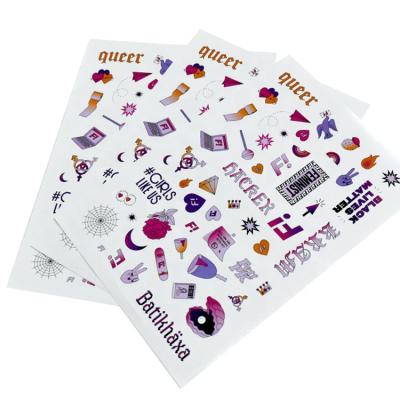 China Eco-friendly+Heat-resistant Custom Cute Cartoon Kid Sticker Printing Kiss Cut Label Sticker Sheet for sale