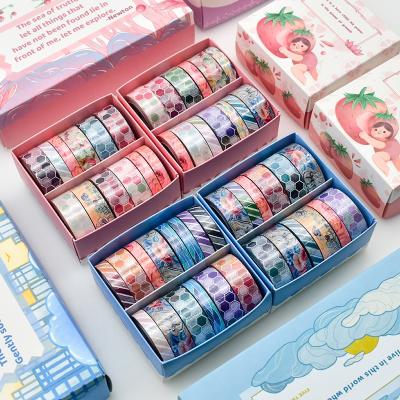 China OEM Decoration Waterproof Colored Washi Tape , Custom Printing Washi Tape Set for sale