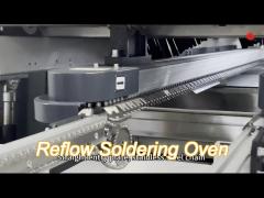 nitrogen reflow soldering equipment 50mm-400mm smt reflow soldering machine