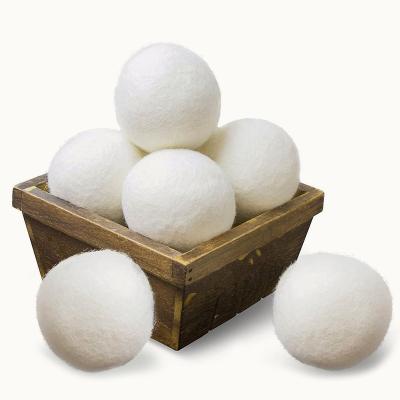 China Wool Laundry Dryer Felt Balls Anti-Wrinkle Anti-Wrinkle Ball Cartoon Cleaning Bag Anti-Static DIY Laundry Dryer Felt Ball Cleaning Bag for sale