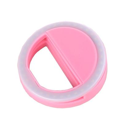 China USB Rechargeable Clip Beauty, Portable Mobile Phone 36, LED Selfie Ring Light / 10X1X1 cm Luminous Selfie Lamp for sale