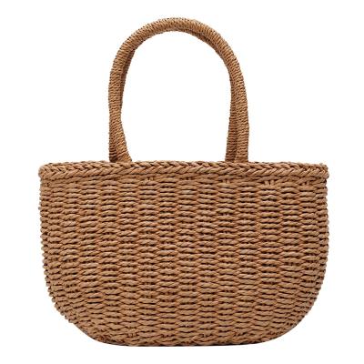 China Fashion Women's Straw Handbags Large Summer Beach Tote Bag for sale