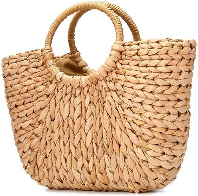 China Fashion Summer Beach Bag Women Straw Paper Handbag Big Capacity Travel Tote Purse for sale