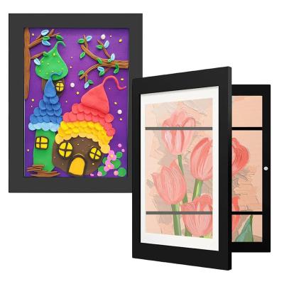 China Eco-friendly Front Opening Kids Artwork Frames Changeable Holds 50 Pcs Children Art Projects for sale