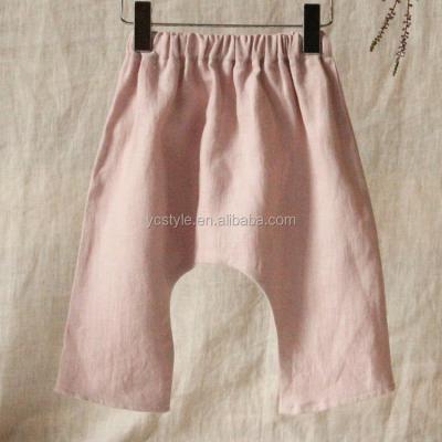 China Good quality 100% baby linen pants anti-pilling toddlers baby pants made in China linen clothing for sale