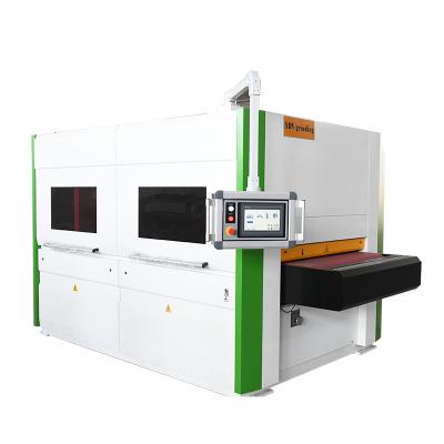 China Machinery Repairs Workshop Industrial Wide Belt Brush Grinding Deburring Finishing Machine For Sheet Metal for sale