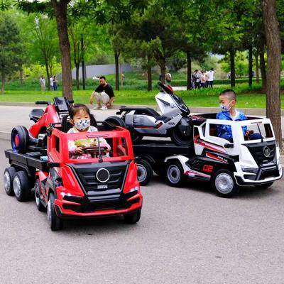 China Safe Hot Selling MP3/Story/Goods/Kids Music Player Electric Toy Car Children Truck Two Seat Toy Electric Car Big Baby Ride On Car for sale