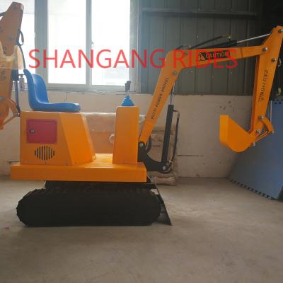 China New Cheap Mini Electric Outdoor Playground Toy Excavator For Kids Children Digger, Small Power Excavator Toy For Sale for sale