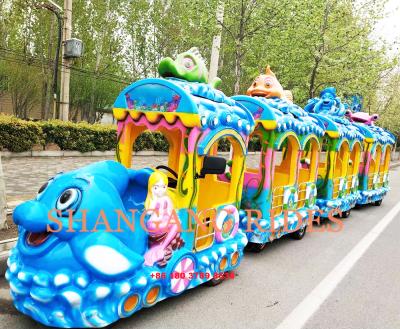 China Amusement Park Indoor and Outdoor Amusement Rides Shopping Mall Electric Trackless Train Electric Tourist Train for sale