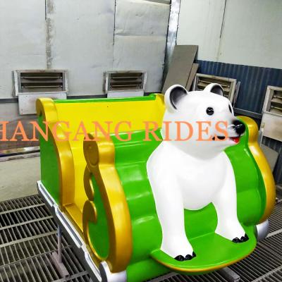 China Amusement Park Children's Indoor and Outdoor Amusement Park Rides Animal Models Polar Bear Spinning Roller Coaster For Sale for sale