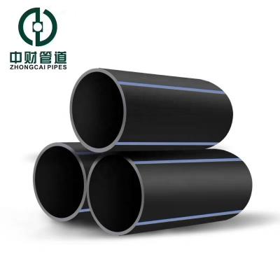 China Corrosion Resistant Zhongcai pipe PE water supply pipe PE100 PN16 Customized Different calibers Large caliber High density  Cheap Wholesale 20-900mm for sale