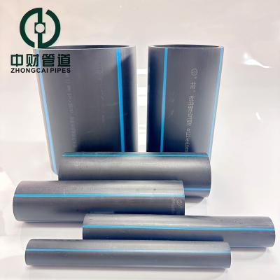 China Corrosion Resistant Zhongcai pipe PE water supply pipe PE100 PN16 Customized Different calibers Large caliber High density  Cheap Wholesale 20-900mm for sale