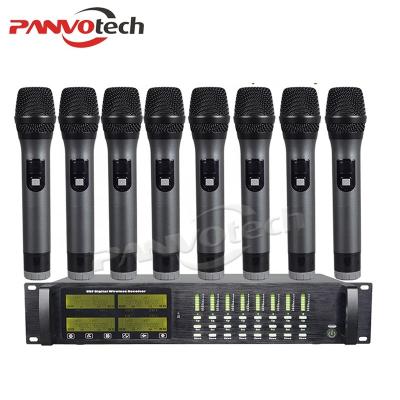 China Panvotech 8 Channel Handheld Microphone UHF Wireless Microphone PU-8002 for sale