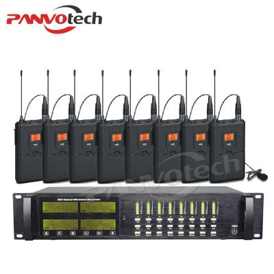 China Wireless Headset Microphone Panvotech 8 Channel Microphone System for sale