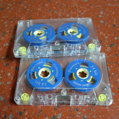 China Blank Audio Cassette  with Two Reels Cassette, Blue and Yellow Color,  Cassette Tape. for sale