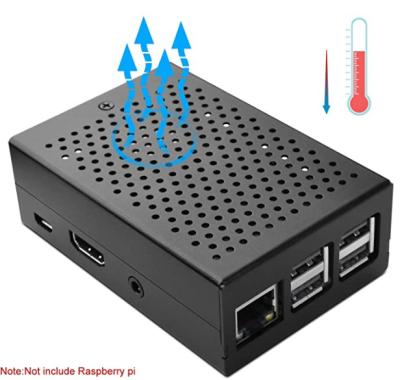 China Raspberry Pi 3 B Heat Black Armor Case Aluminum Raspberry Pi 3 B Dissipatioin Model for sale