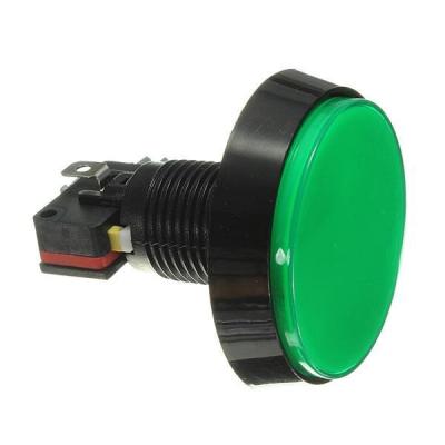 China Electric Push Button Switch 60mm Plastic Plastic Push Button Switch With Large Led Light Momentary Game Accessories for sale