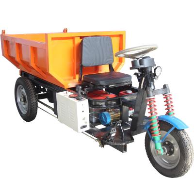 China Cargo 60V Mini Electric Transport Dumper 1 Ton 2000W Shaft Drive Axle for sale