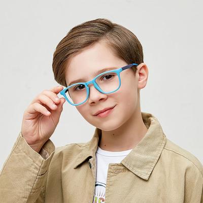 China 15 Years Experience TR90 Silicone Kids Light Blue Glass Kids Frames Glass Optical Frames Kids for sale