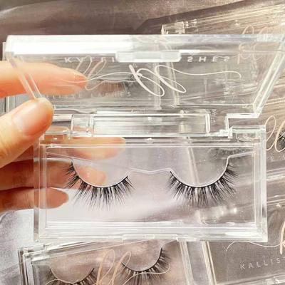 China Deep Full 100% Mink Strip Bottom Lashes 3d Fluffy Natural Mink Eyelash Cases Customized By Bulk Lashes Packaging Vendor for sale