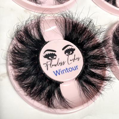 China Real thick 3d mink eyelashes wholesale false 3d private label mink eyelash fluffy 25mm seller customized boxes for sale