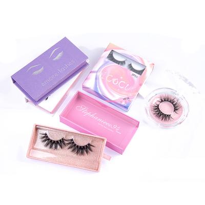 China Wholesale Private Label 25mm False Bottom Strip 3d Mink Eye Lashes Vendor Thick Custom Packing Box Full Lashes for sale