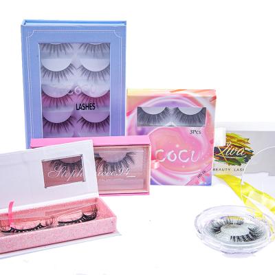 China Thick Custom Luxury Private Label Faux Mink Bulk Fluffy Mink Lashes Lashes Wholesale Empty Package Lashes Boxes for sale